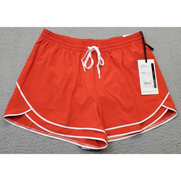 Calia Pants - Calia Step Up Shorts Womens Small Orange Quick Dry Wicking High Rise WAX15219N